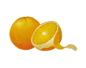 En hel og halv appelsin