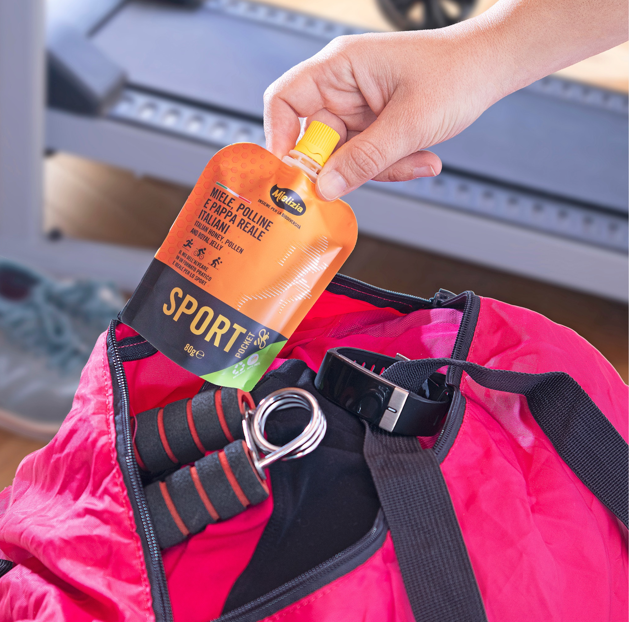 Foto af sportstske med sport sachet fra Mielizia , Italien