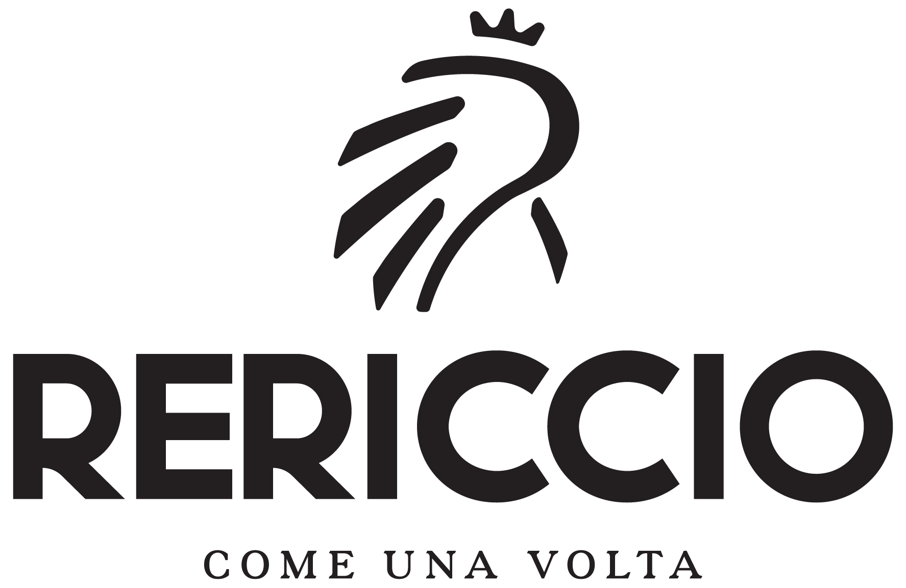 Logo med Rericcio på gennemsigtig baggrund