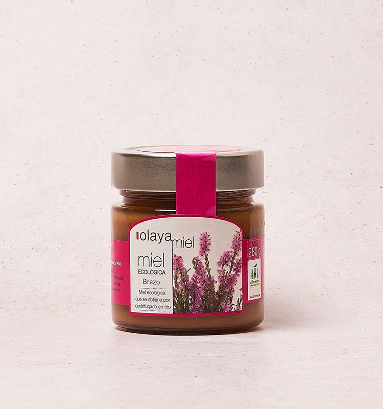 Glas med Olaya lyng honning fra Spanien