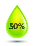 Billede af dråbe  som viser 50%  fra RāKiwi BALANCE Kānuka Oil (α-Pinene 50%+)