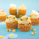 Muffins med Güntharts sukker honningbier som pynt