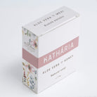 Boks med Kathária  sæbe med  honning og Aloe Vera , fra Grækenland