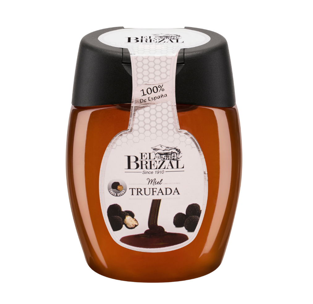 El Brezal Spansk honning med trøffel i en plastflaske - squizeflaske,